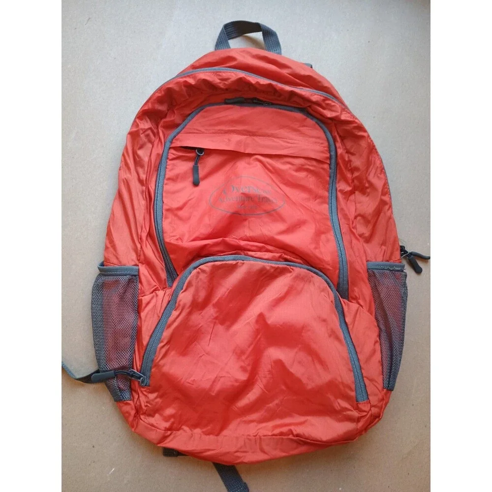 Overseas Packable Backpack Lightweight Orange Adventure Travel